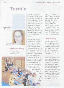 Zeitungsartikel TVJ
