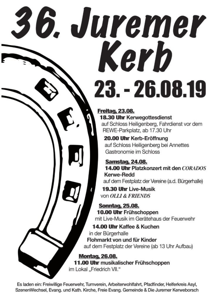Jurmer Kerb 2019 - Plakat