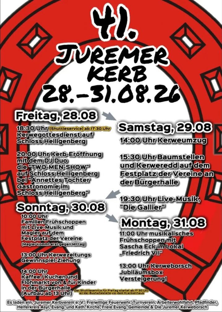 Programm Juremer Kerb 2026